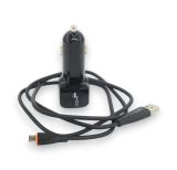 АЗУ 4you B1 (2100mAh - 100%, Long, 2 USB, Exclusive design) Black + Micro USB