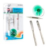 Набір інструментів №.2806 JUD 4 in 1 Tools. Лопатка-викрутка *0.8, +1.5 розбірна, присоска (W) 