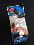 Кабель 3.5mm папа/2RCA папа 1.5m (силиконовая оплетка) Red 