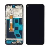 LCD Oppo A53/A32 (2020) с чёрным тачскрином + дисплейная рамка (М)