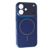 Чохол iPhone 16 Silicon IPHONE 17 STYLE with MagSafe Navy blue
