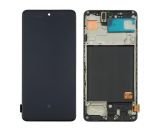 LCD Samsung A51/A515 с черным тачскрином + корпусная рамка GH82-21680A Original (М)