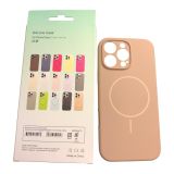 Чохол iPhone 16ProMax Silicon BEATS with MagSafe №6 Cappuccino