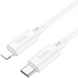 Cable Type-C/iPhone 5 HOCO X88 1m (круглый) White