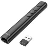 Презентер із лазерною указкою Hoco GM200 (бездротовий USB-приймач 2,4 ГГц) Black