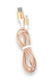 Usb-cable Micro USB 4you Ebro (2000mah, метал, рожеве золото) "Акційна ціна"