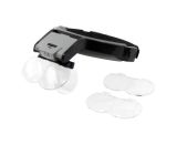 Бинокуляры MG 81001-B с LED-подсветкой (спаренные линзы 1.7х/2х/2.5х/3.5х; одинарн линза 4х) (М)