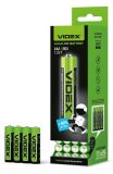 Батарейка Videx LR03 AAA щелочная (4 в спайке, 60 в упаковке)