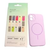 Чехол iPhone 11 Silicon BEATS with MagSafe №2 Lilac