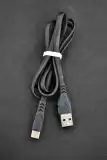 Usb-cable Type-C 4you Sula black ( 2.4A, Silicon )