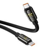 Cable Type-C/Type-C HOCO U143 240W 1,2m (круглый) Black