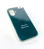Чохол iPhone 16 Silicon Case original FULL №67 moss green (4you)