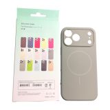 Чохол iPhone 17ProMax Silicon BEATS with MagSafe №14 Space gray