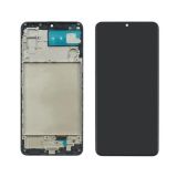 LCD Samsung M22/M225 Galaxy с черным тачскрином + дисплейная рамка OLED (М) 