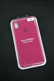 Чохол iPhone XS Max Silicon Case original FULL №35 Rose red (4you)