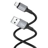 Usb-cable Type-C BOROFONE BX83 2.4A 1m (круглий шнур) Black