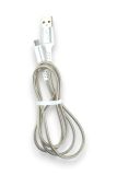Usb-cable Micro USB 4you Ebro (2000mah, метал, сталевий) "Акційна ціна"
