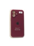 Чехол iPhone 17 Silicon Case original FULL Camera №63 burgundy (4you)
