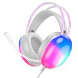 Гарнитура HOCO W109 (микрофон,LED) (Мониторы) White