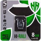 Micro SD 8Gb Hi-Rali Class 10 з ад.