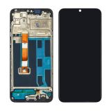 LCD Oppo A15 / A15S с чёрным тачскрином + корпусная рамка (М)