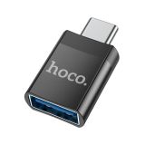 Переходник HOCO UA17 OTG Type-C-USB3.0 Black