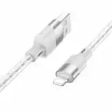 Usb-cable iPhone 5 HOCO X99 2,4A 1m (круглий) Grey