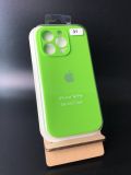 Чехол iPhone 16Pro Silicon Case original FULL Camera №31 lime green (4you) "Акционная цена"