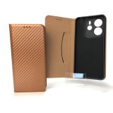 Flip Cover for Xiaomi Redmi Note 14(4G) 163mm Global Version Fiber Brown (4you)