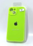 Чехол iPhone 15Plus Silicon Case original FULL Camera №53 neon green (4you)