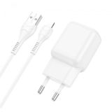 СЗУ-USB HOCO C96A 2.1A 1 Usb + кабель iPhone 5 (блистер) Black