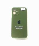 Чохол iPhone 12mini Silicon Case original FULL Camera №64 olive green (4you)