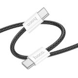 Cable Type-C/Type-C HOCO X104 60W 1m (круглий) Black