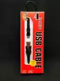 Usb-cable Type-C 4you Florida ( 2A, silicon, чорний ) - НОВИНКА!