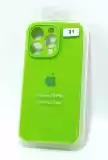 Чохол iPhone 15Pro Silicon Case original FULL Camera №31 lime green (4you) 