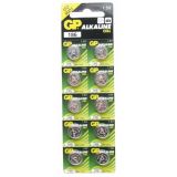 Батарейка GP 186F-2C10 часовая,V126A, LR43 (10шт на блистере)