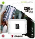 Micro SD 256Gb Kingston Canvas Select Plus Class10 без ад. (UHS-1) (R-100Mb/s)