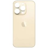 Заднє скло корпусу iPhone 14 Pro Max (big hole) Gold (Х) 8000842G