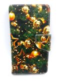 Чехол-книжка 4you Art Print 4.0"-4.4" Winter 1 (ёлка с игрушками) универсальная "Акционная цена"