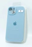 Чехол iPhone 15Plus Silicon Case original FULL Camera №5 powder blue (4you) "Акционная цена"