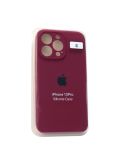 Чохол iPhone 13Pro Silicon Case original FULL Camera №63 burgundy (4you)