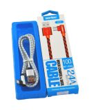 Usb-cable Micro USB Sertec ST-056L 2.4A 1m (Г-образний, метал. коннектор, круглий) White