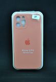 Чехол iPhone 12 Silicon Case original FULL Camera №27 peach (4you) "Акционная цена"