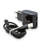 МЗП 4you A22S (2.4A, Smart IC, Auto ID, поліпшена плата, 2USB, Led підсвічування) black + Type C