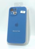 Чехол iPhone 15Plus Silicon Case original FULL Camera №3 iris (4you) "Акционная цена"