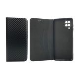 Flip Cover for Samsung A12/A125 Fiber Black (4you)