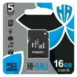 Micro SD 16Gb Hi-Rali Class 10 з ад . (UHS-1)