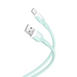 Usb-cable Type-C XO NB212 2,1A 1m (круглый) Green