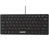 Клавиатура проводная Maxxter KBM-C01B-UA (USB,mini) Black