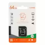 Micro SD 64Gb T & G Class 10 з ад. (UHS-3)